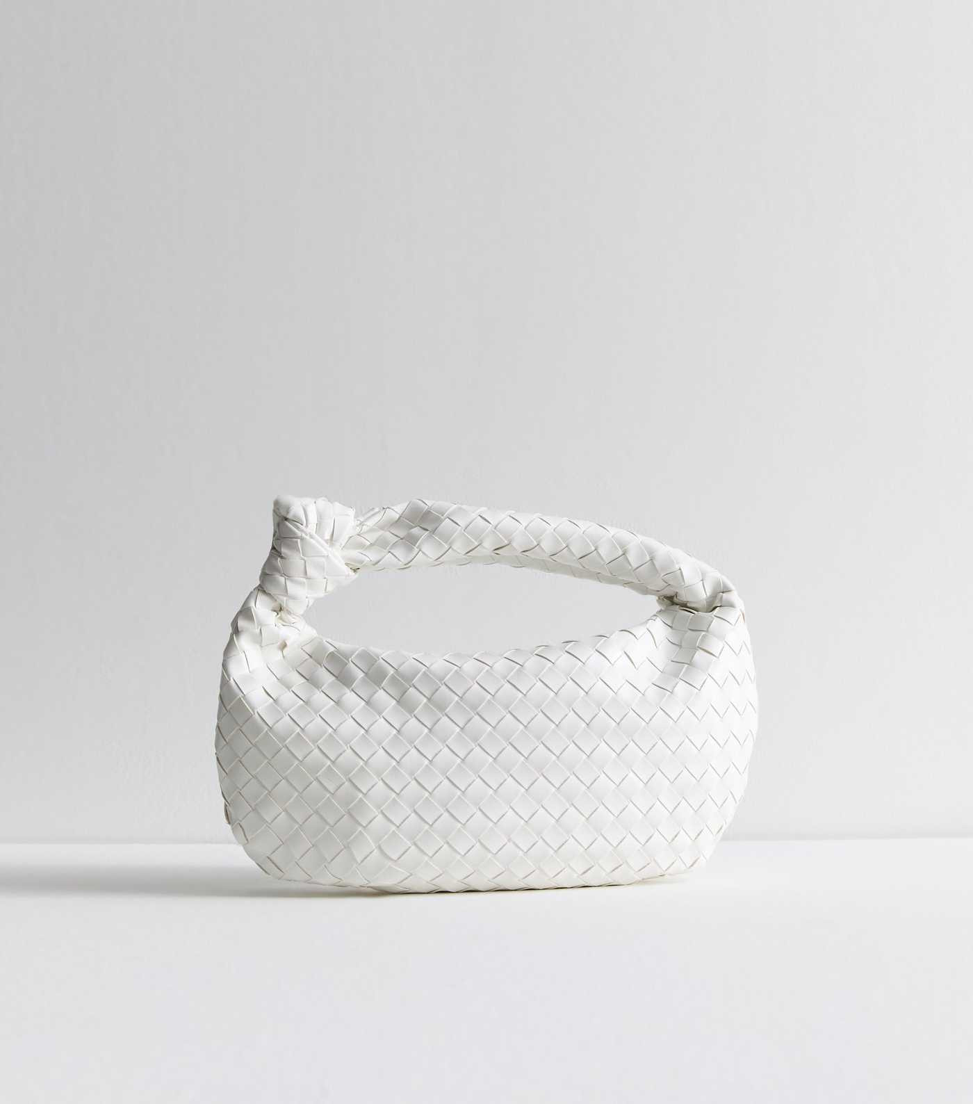 Public Desire White Woven Top Handle Bag | New Look | New Look (UK)