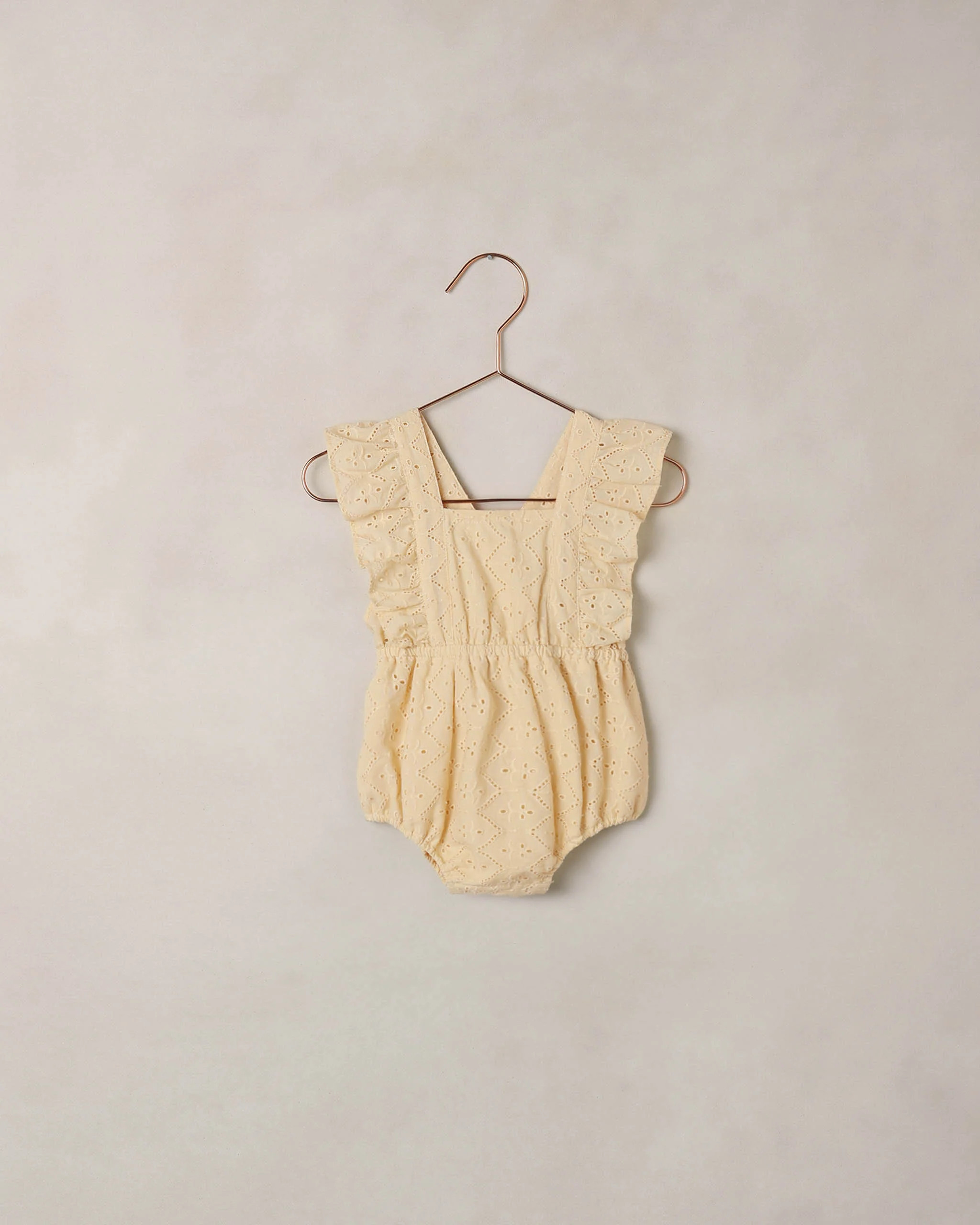 Lucy Romper Lemon | Rylee + Cru
