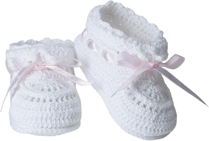 Jefferies Socks Baby-Girls Infant Hand Crochet Bootie | Amazon (US)