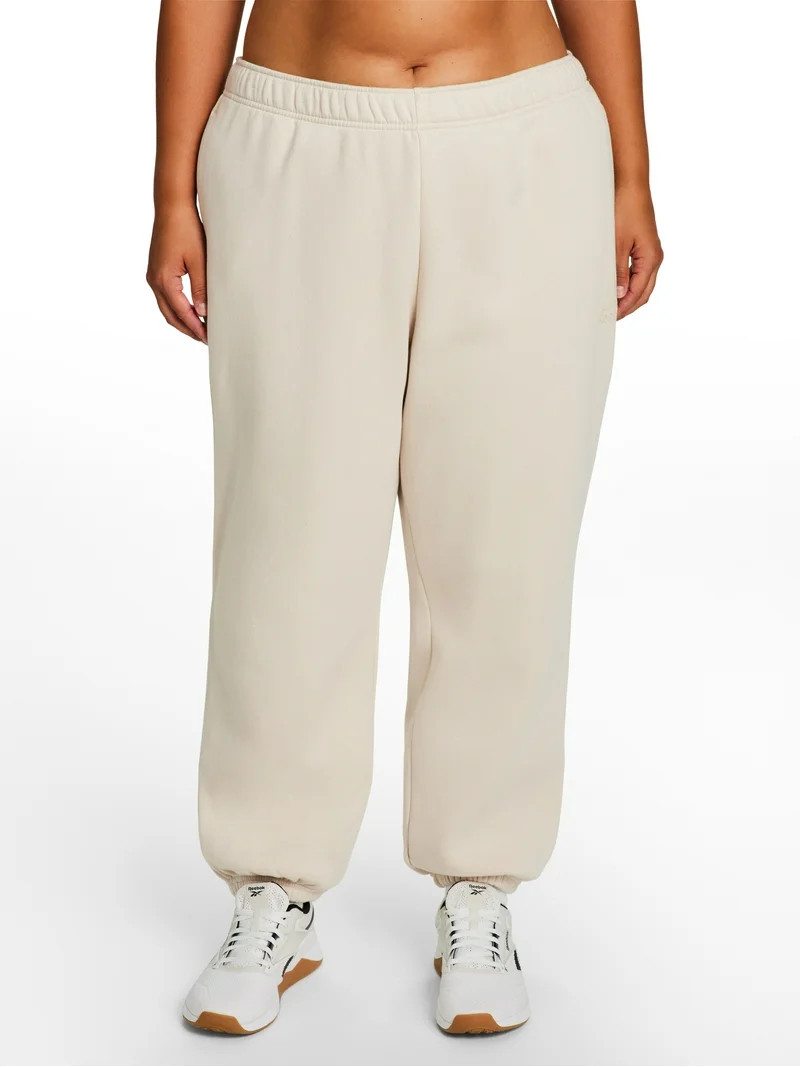 Reebok Women's and Women's Plus Weekender Oversized Cinched Hem Jogger, Sizes XS-4X - Walmart.com | Walmart (US)
