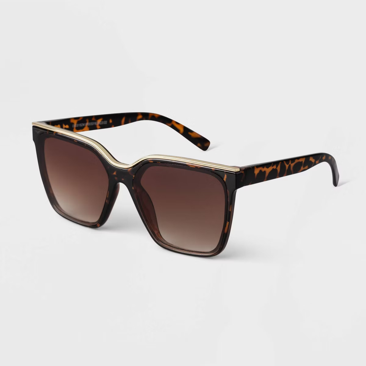 Women's Plastic Square Sunglasses - A New Day™ Brown | Target