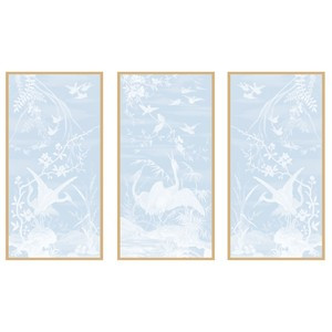 Crane Bird Panel Trio | Urban Garden Prints