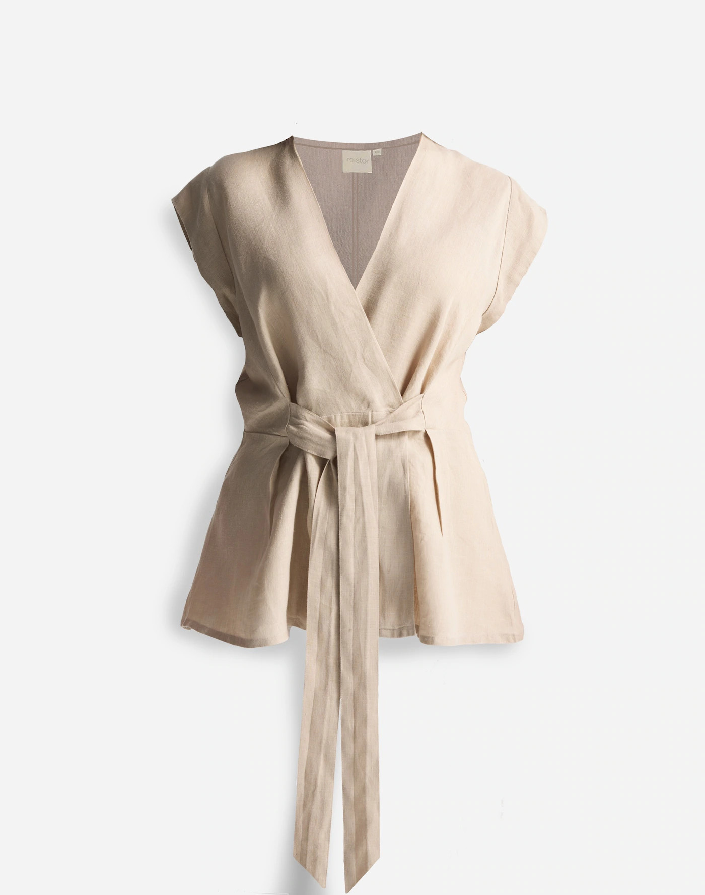 Reistor&reg; Power Moves Hemp Short Sleeve Top in Neutral Beige | Madewell | Madewell