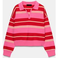 Zara - Striped Polo Sweater - Multicolored - S - Woman | Zara US