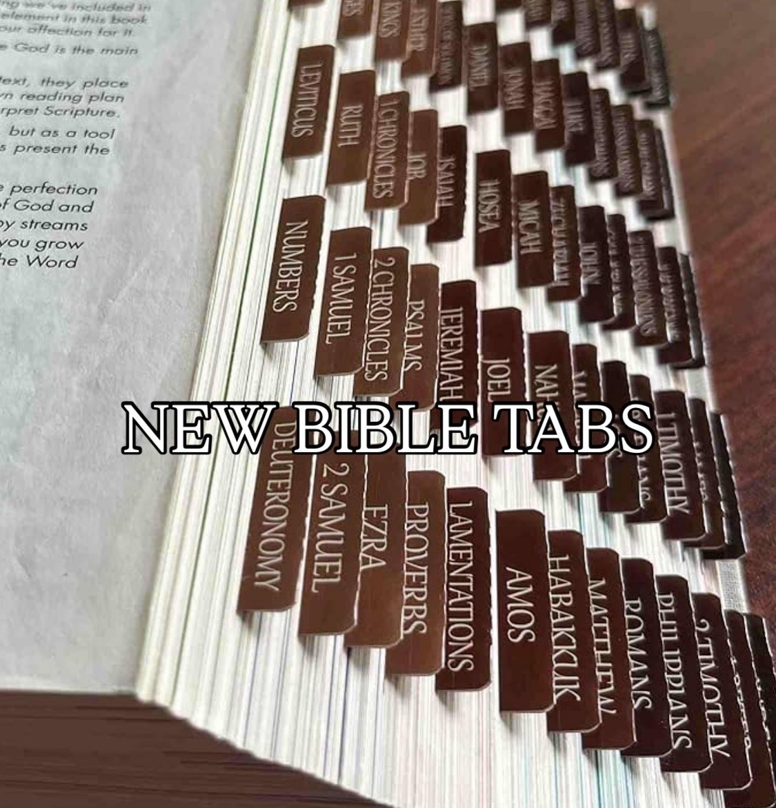 Loving these new Bible tabs I’ll be adding to my neutral looking Bible . The perfect rich brown tones @amazon 
#amazon #amazonhaul #ad #founditonamazon