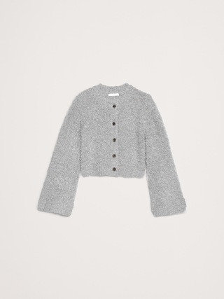Curly Merino-Blend Cardigan | Banana Republic (US)