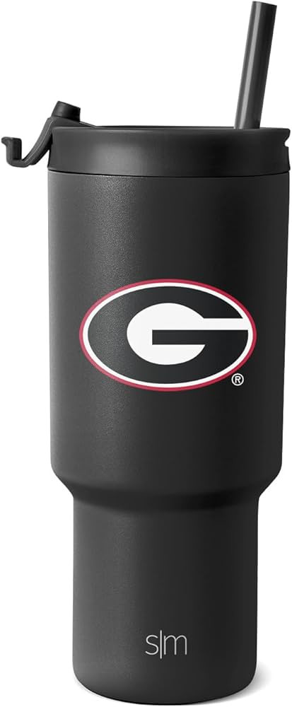 Simple Modern Officially Licensed Collegiate Georgia Bulldogs 30 oz Tumbler with Flip Lid and Str... | Amazon (US)