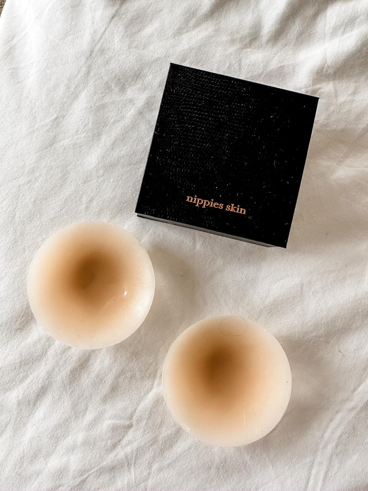 I swear by Nippies! I have been using these for years now and have purchased several times- perfect if you don’t like wearing bras or if you need a solution for a strapless/backless top or dress! Currently on sale! 👏🏼

Loverly grey, sticky bra favorite, best sticky bras, reusable pasties silicone

#LTKBeauty