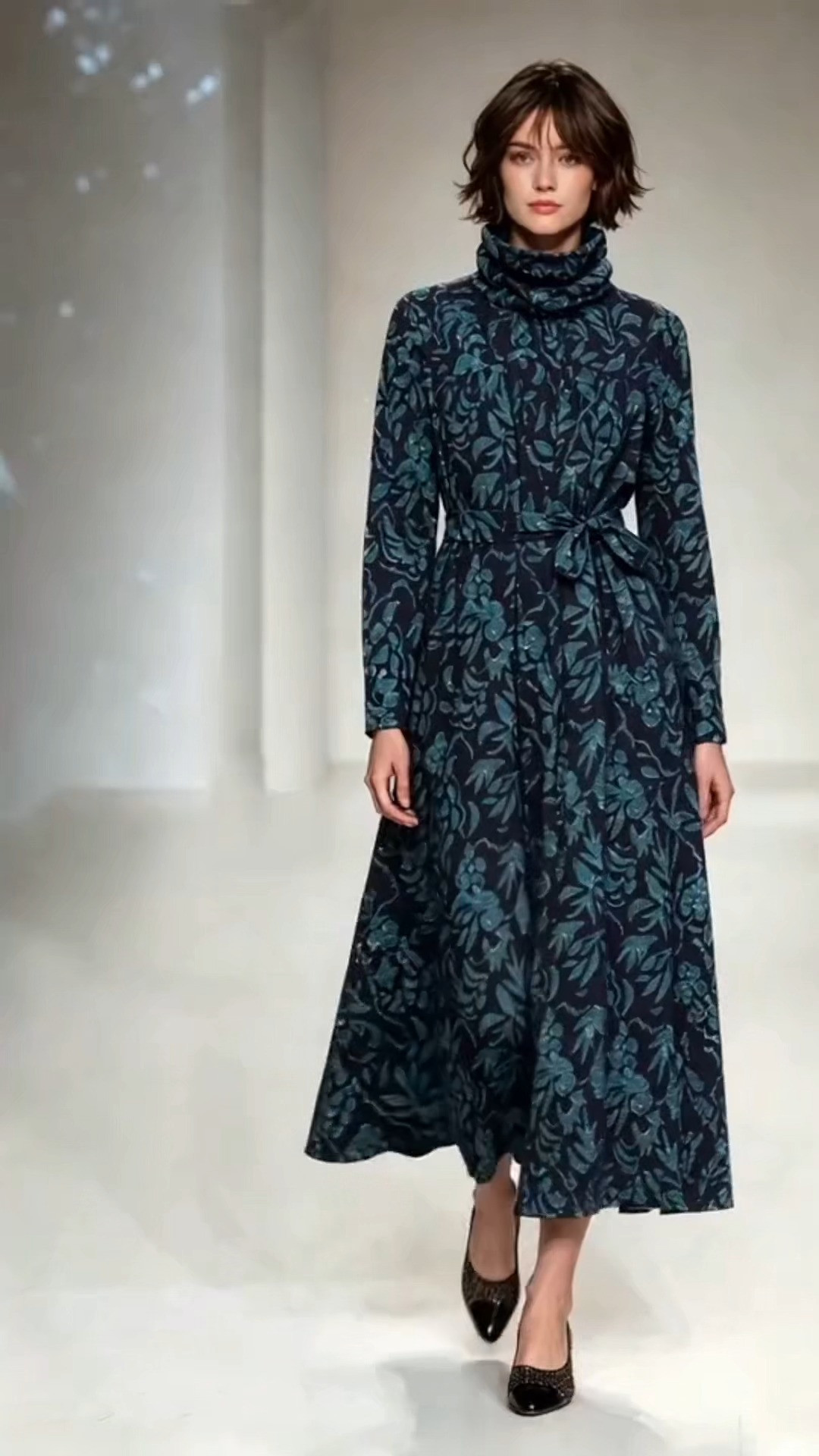 Sophisticated Long‑Sleeve Fall Printed Midi

#TurtleneckDress #FallMidi #ModestFallDress #PrintedMidiDress #BeltedDress #AutumnOfficeStyle 

 #LTKootd #LTKOver40 #LTKWedding