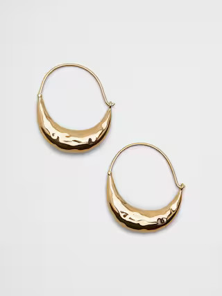 Hammered Flute Earrings | Banana Republic Factory