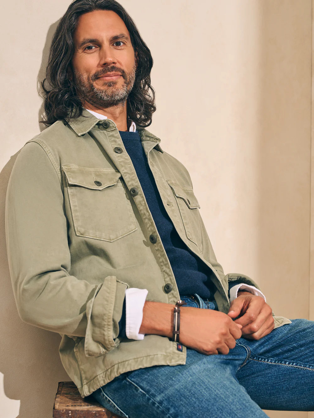 Jersey Shirt Jacket | Faherty