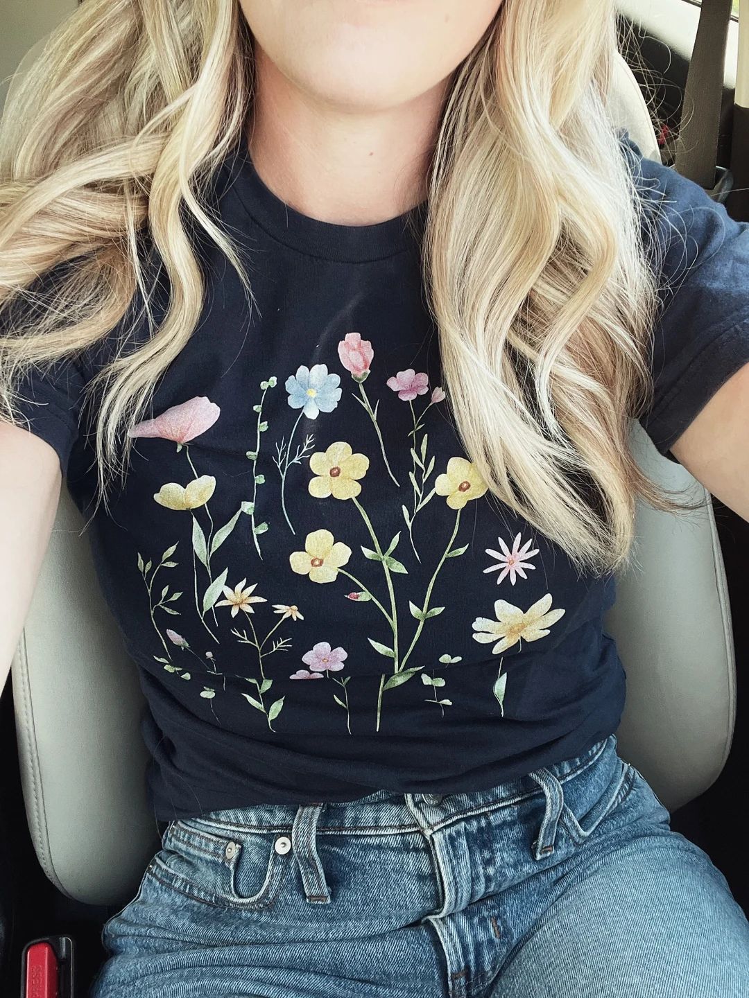 Wildflower Shirt, Nature Lover Shirt, Watercolor Flower Shirt, Nature Lover Gift, Flower Child | Etsy (US)