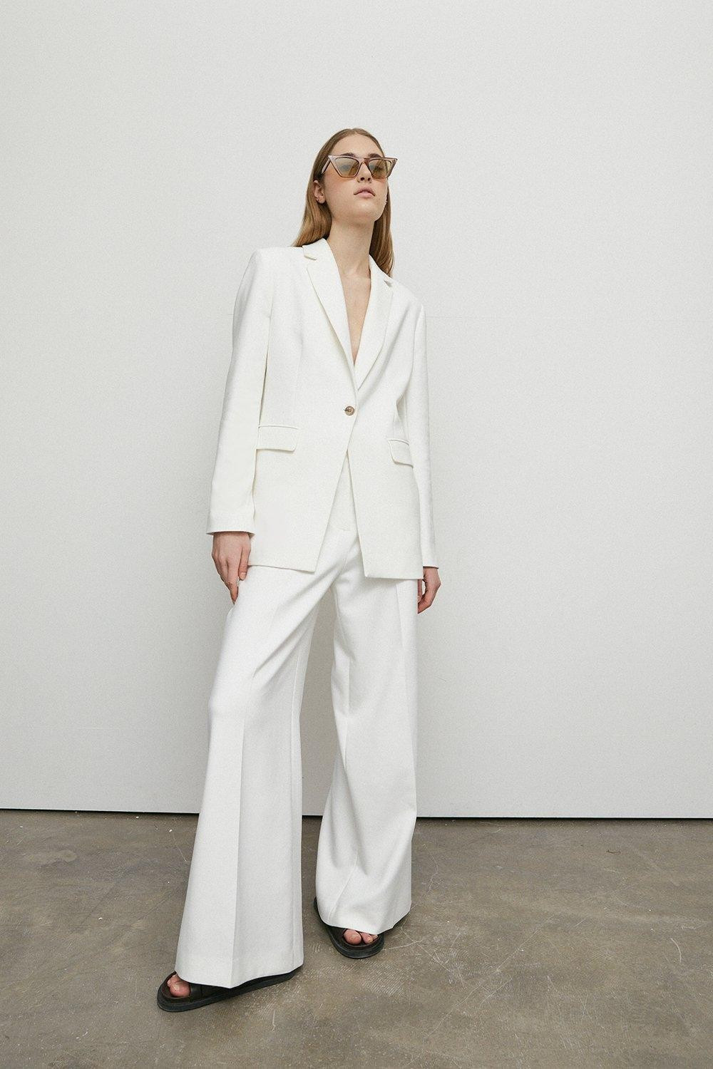 Premium Tailored Single Breasted Longline Jacket | Warehouse UK & IE