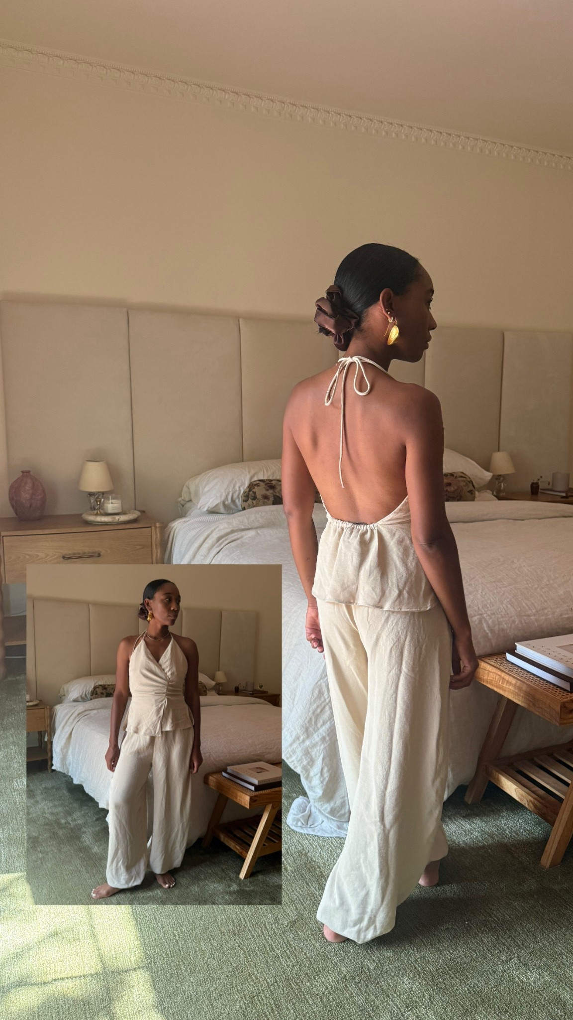 Halter two piece jumpsuit 

#LTKPetite #LTKStyleTip