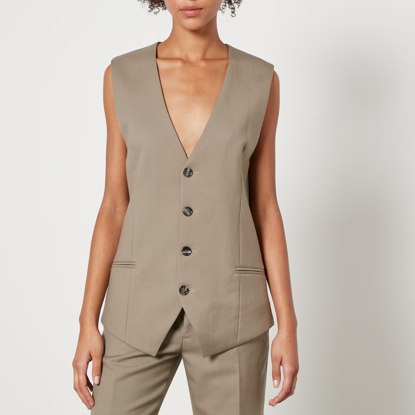AMI Wool-Twill Waistcoat - M | Coggles | Coggles (Global)