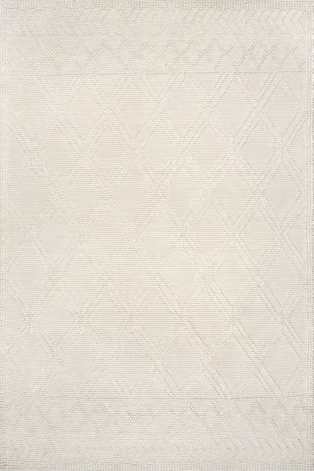 Ivory Argyle Trellis 6' x 9' Area Rug | Rugs USA