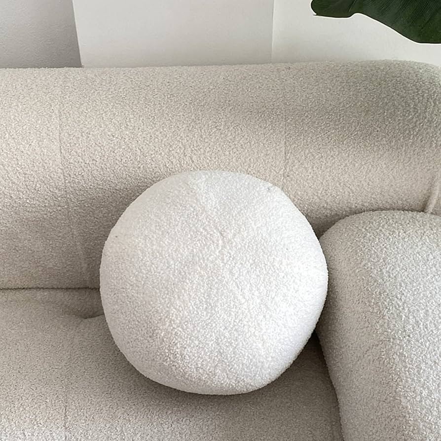 SHINUOER White Ball Pillow Decorative Round Throw Pillows,11.8" Boucle Ball Pillow Sphere Shaped ... | Amazon (CA)