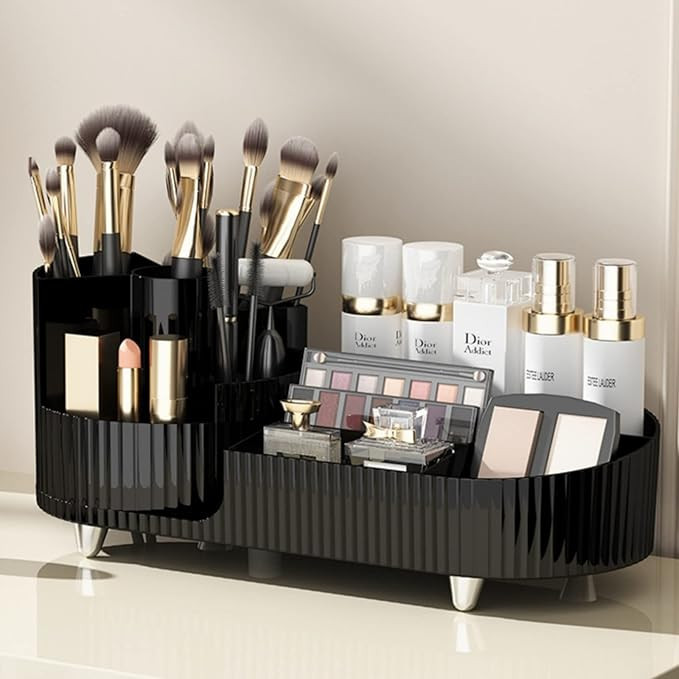 Rotating Makeup Organizer,Large Capacity Cosmetic Display Case,Easy to Hold All of Your Makeup Pr... | Amazon (US)