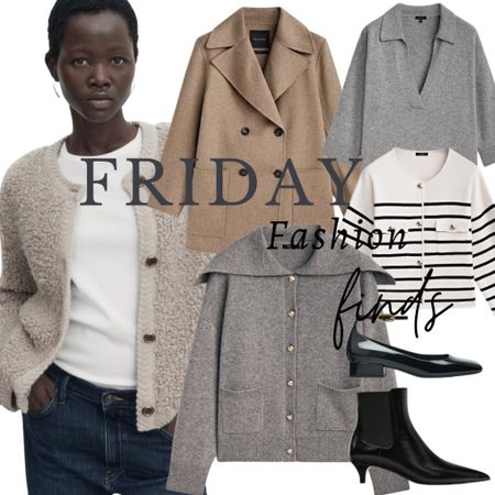 Friday Finds Is Back 🍂 

Autumn knitwear, grey v neck jumper, striped cardigan, black ankle boots, black ankle band shoes, camel
Pea coat 

#LTKSeasonal #LTKeurope #LTKover40