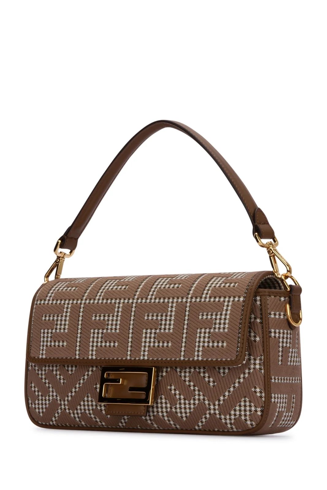 Fendi Baguette FF Embroidered Shoulder Bag | Cettire Global