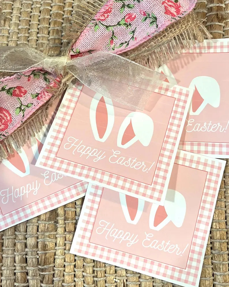 Happy Easter Gift Tag | DIGITAL DOWNLOAD | Easter Gift Tag | Easter Gift Ideas | Hostess Gift | 3... | Etsy (US)