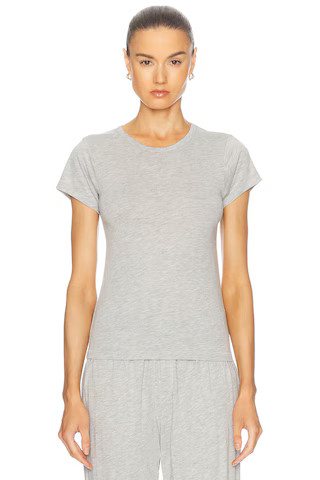 Fitted Crewneck Short Sleeve T-Shirt | FWRD 