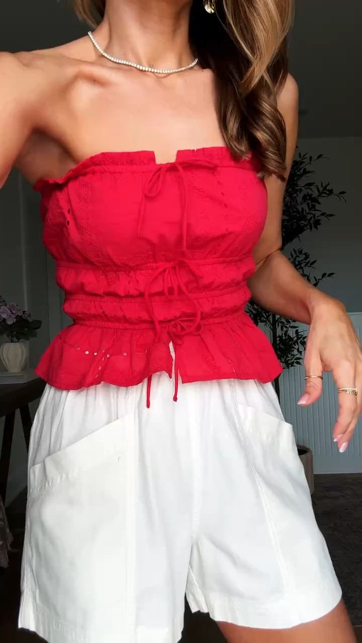 New Target arrivals! Spring and summer outfits from Target.  XXS in top and XS in pull-on shorts. 4th of July weekend. Vacation outfits. Resort wear. Resort outfits. Beach vacation. Cruise outfits.

#LTKootd #LTKTravel #LTKSwim