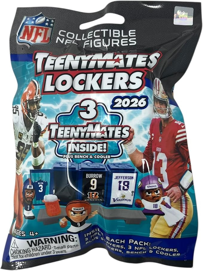 Teenymates Party Animal 2026 NFL Series 14 Figures, Team Colors, One Size NFL Series 14-2026 Lock... | Amazon (US)