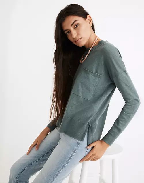 Lightweight Pocket Pullover Sweater | Madewell