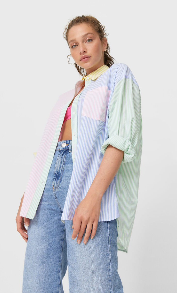 Sateen shirt | Stradivarius (UK)