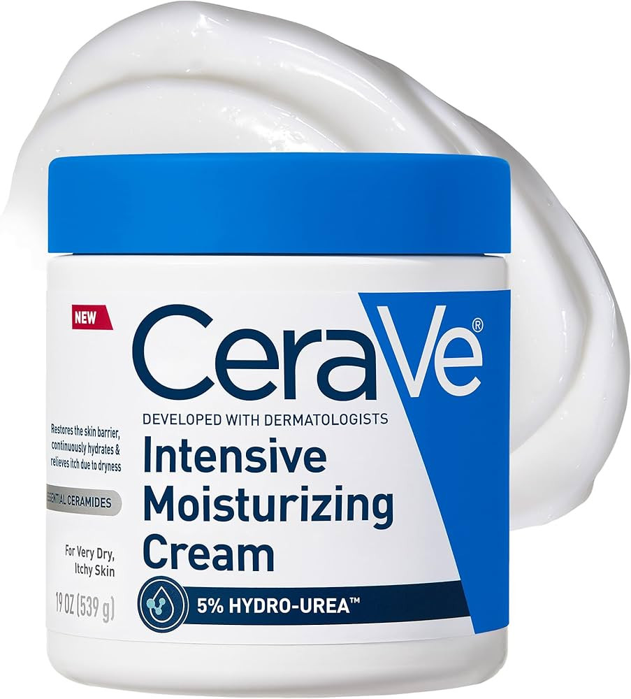 CeraVe Intensive Moisturizing Cream, Body Moisturizer With Shea Butter, 72H Hydration + Skin Barr... | Amazon (US)