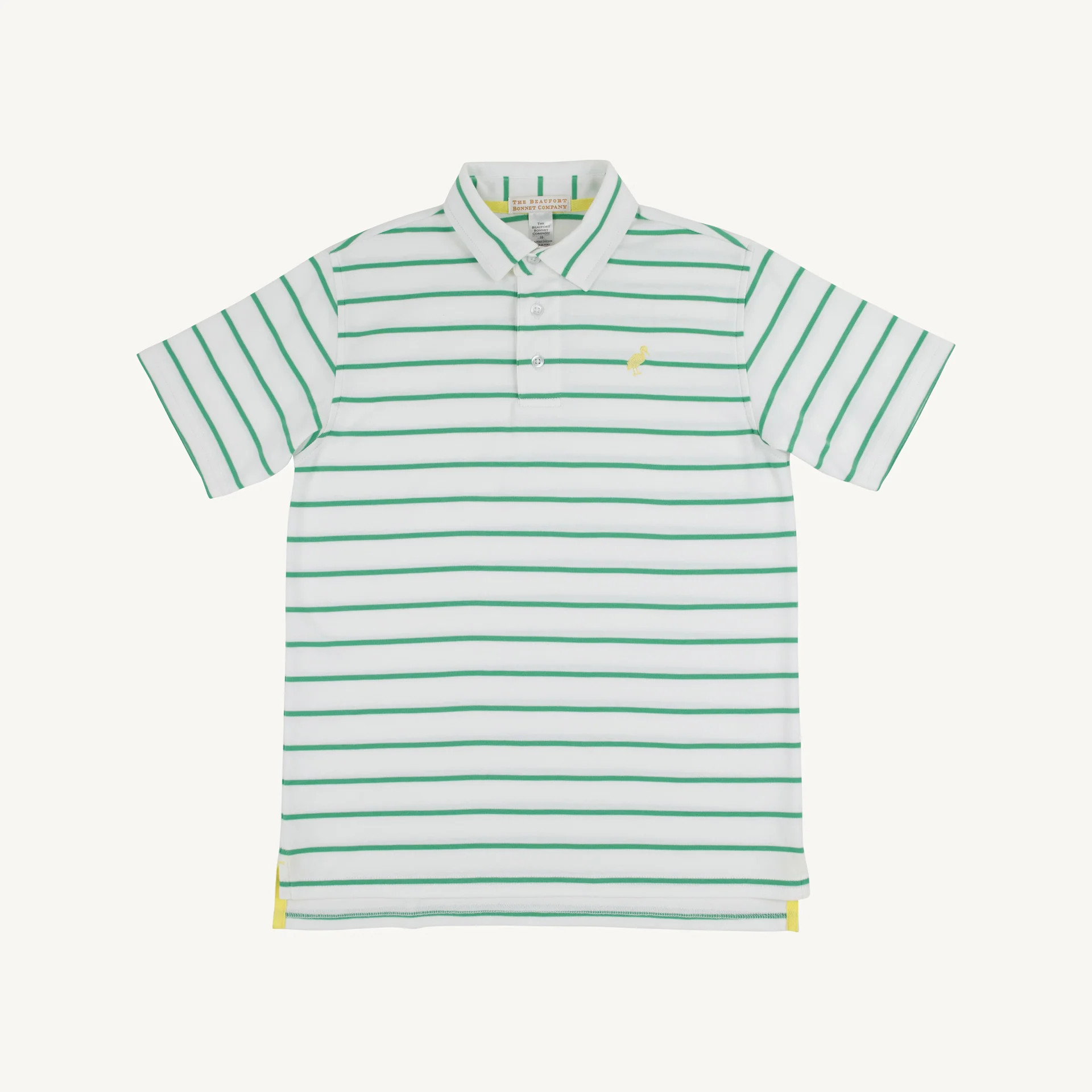 Prim & Proper Polo & Onesie - Gibson Island Green Stripe with Lake Wor | The Beaufort Bonnet Company