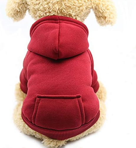 Jecikelon Winter Dog Hoodie Sweatshirts with Pockets Warm Dog Clothes for Small Dogs Chihuahua Co... | Amazon (US)