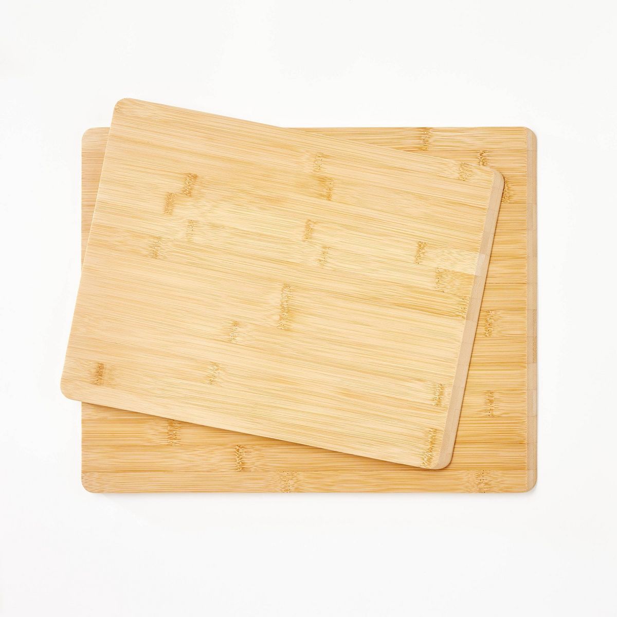 2pc Reversible Bamboo Cutting Board Set Natural - Figmint™ | Target