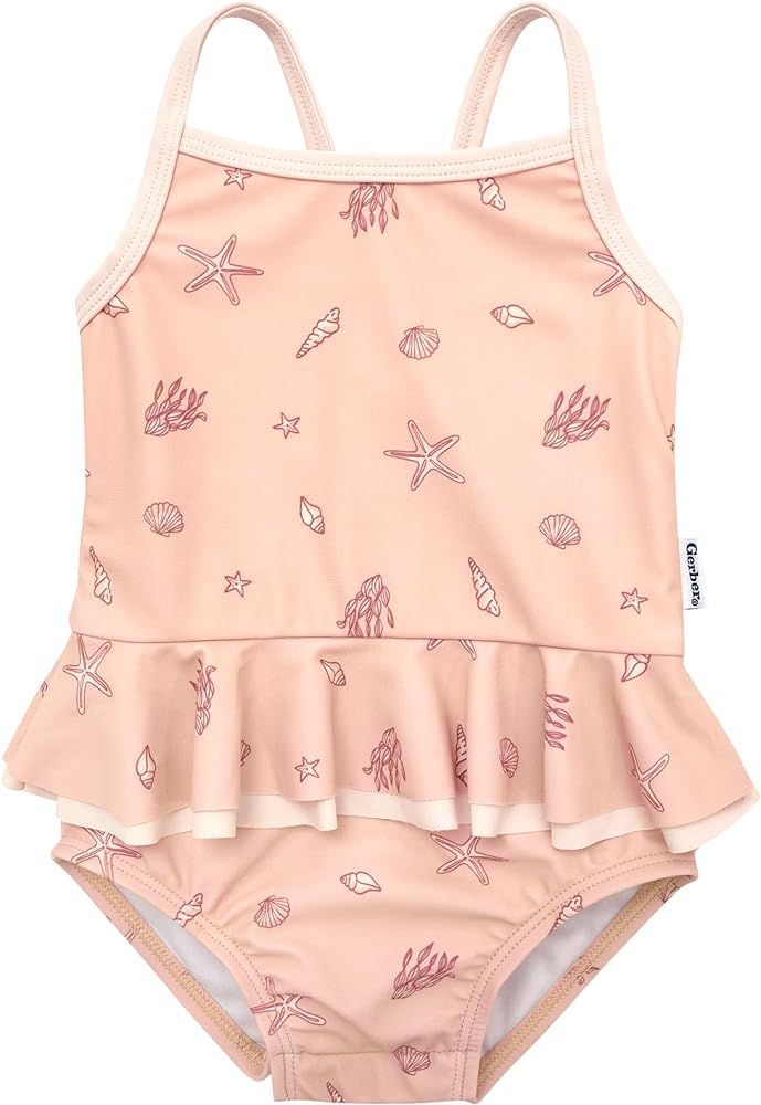 Amazon.com: Gerber Girls' One-Piece Swimsuit, Pink Shells : Clothing, Shoes & Jewelry | Amazon (US)