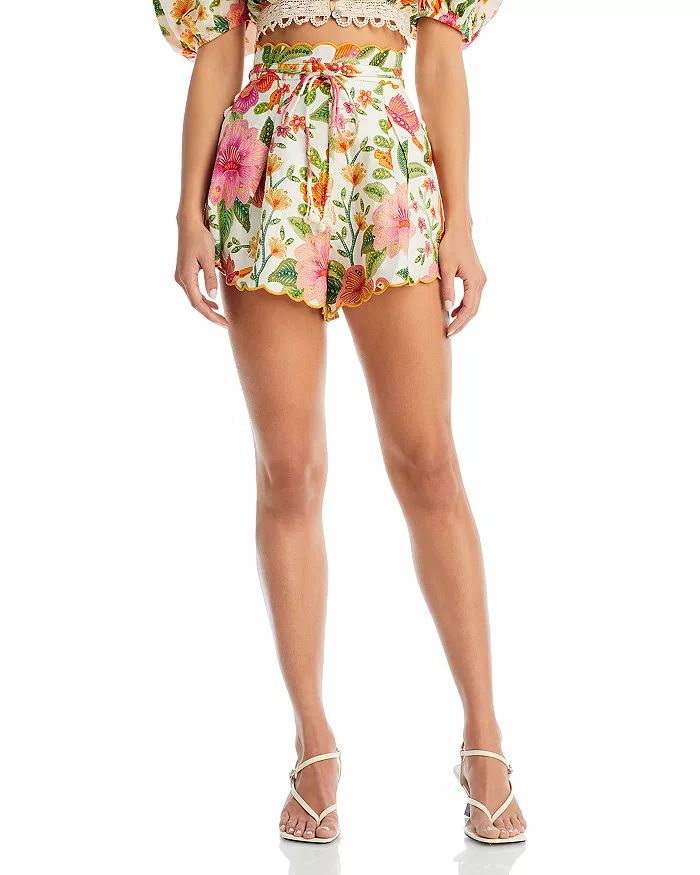 Macaw Bloom Linen Shorts | Bloomingdale's (US)