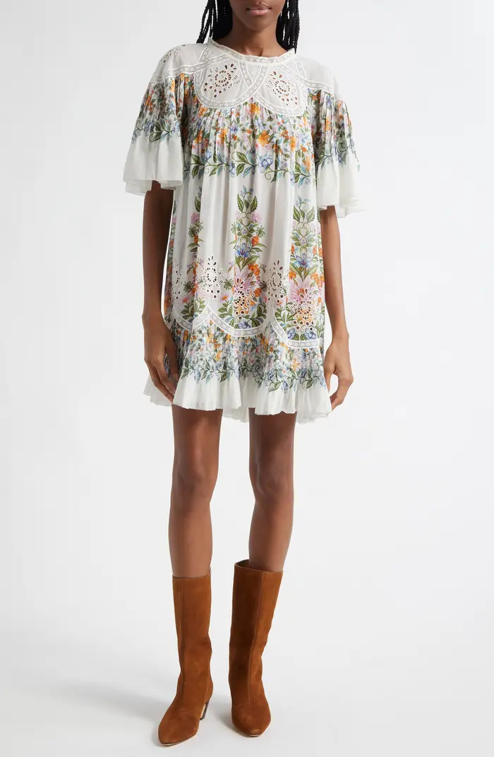 Sweet Bloom Cotton Eyelet Shift Dress | Nordstrom