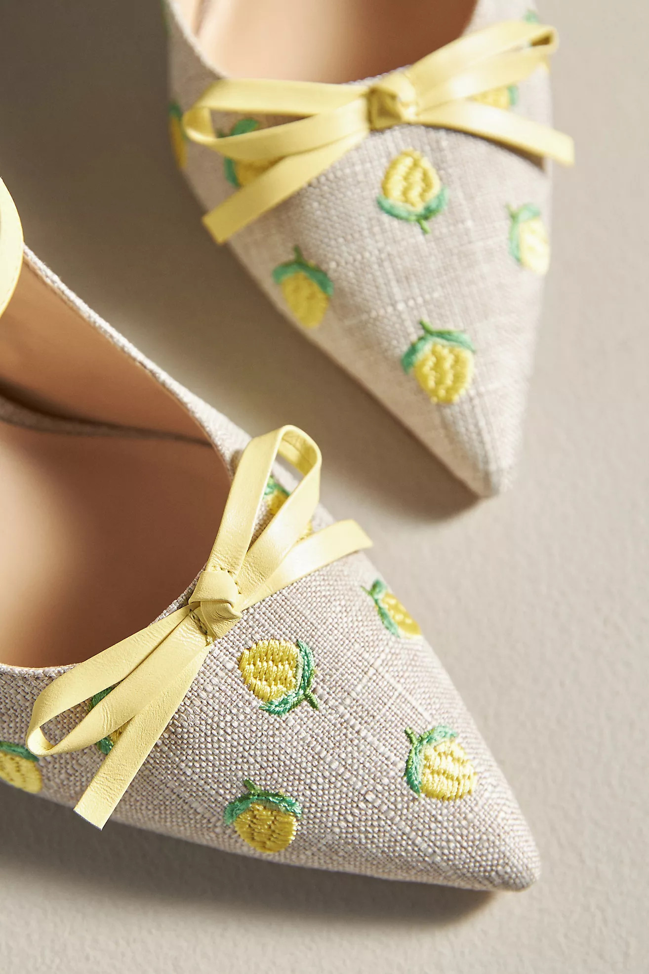 Maeve Bow Kitten-Heel Mules | Anthropologie (US)