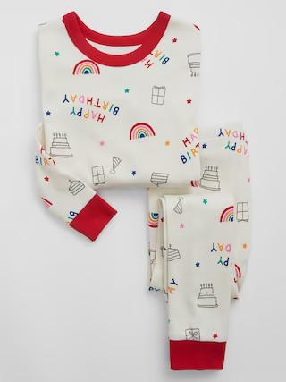 babyGap 100% Organic Cotton Birthday PJ Set | Gap Factory
