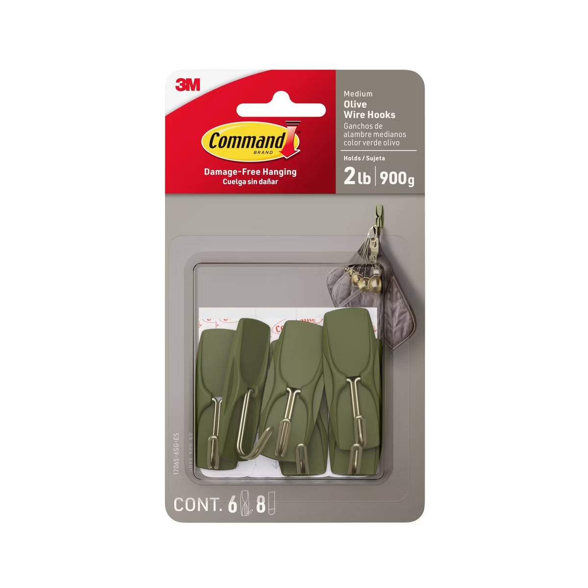 Command Damage-Free Medium Wire Hooks and Strips | Target
