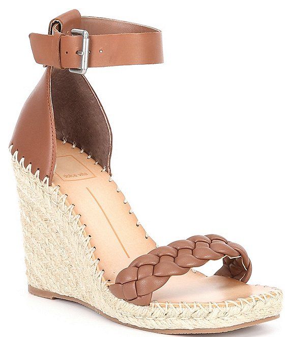 Nilton Braided Leather Espadrille Wedge Sandals | Dillards