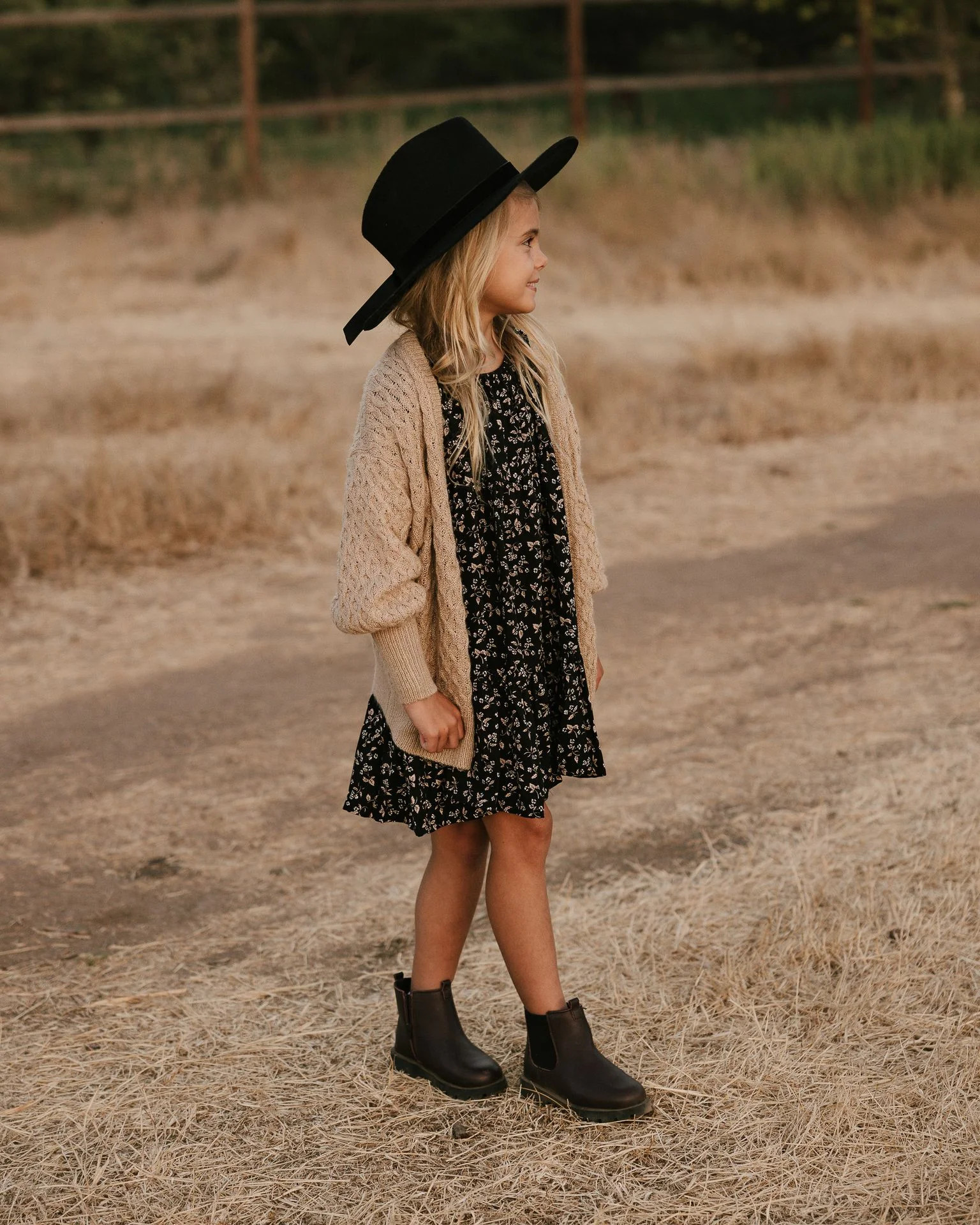 willow dress || dark floral | Rylee + Cru