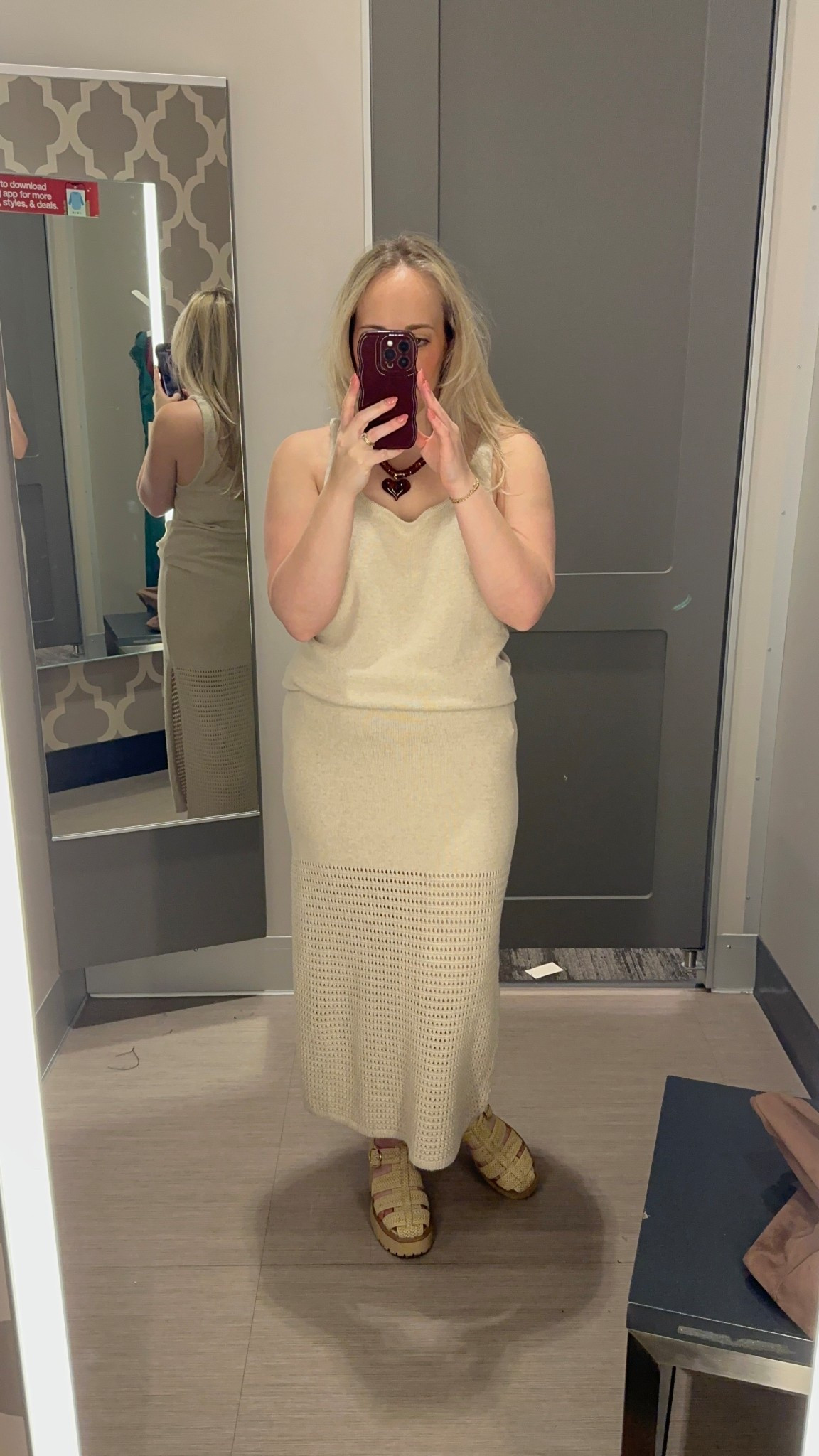 Neutral textured dress 

#LTKHoliday #LTKGiftGuide #LTKSeasonal