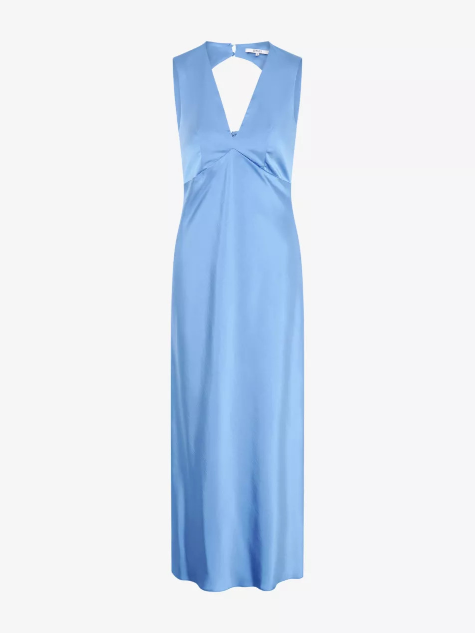 Nova Tie-Back Satin Maxi Dress | Selfridges