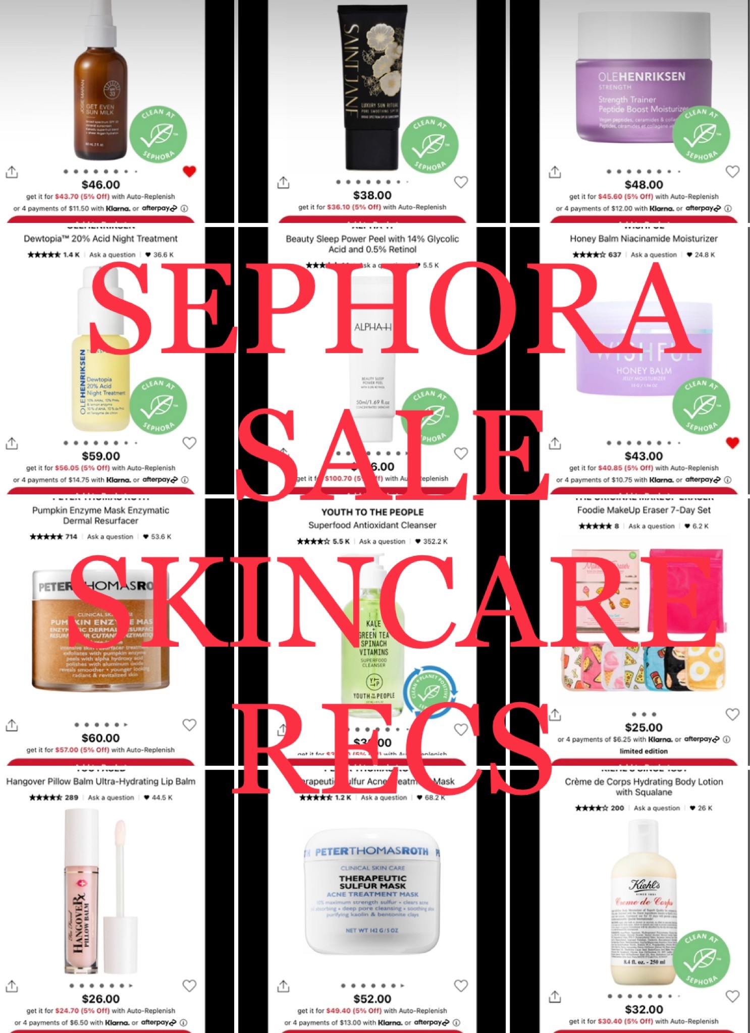 The best of the best skincare at Sephora! 

#LTKunder100 #LTKSeasonal #LTKsalealert