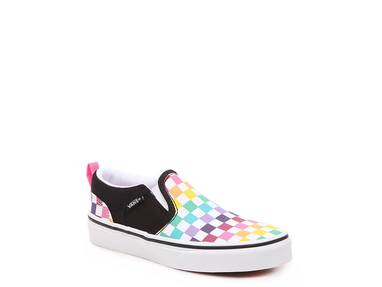 COLOR: White/Multicolor Rainbow Checkered | DSW