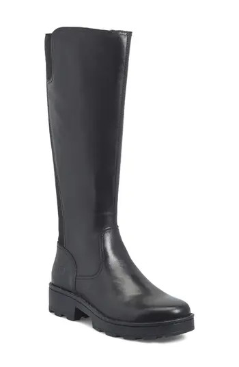Børn Cascade Knee High Boot in Black Leather/Combo at Nordstrom Rack, Size 8.5 | Nordstrom Rack