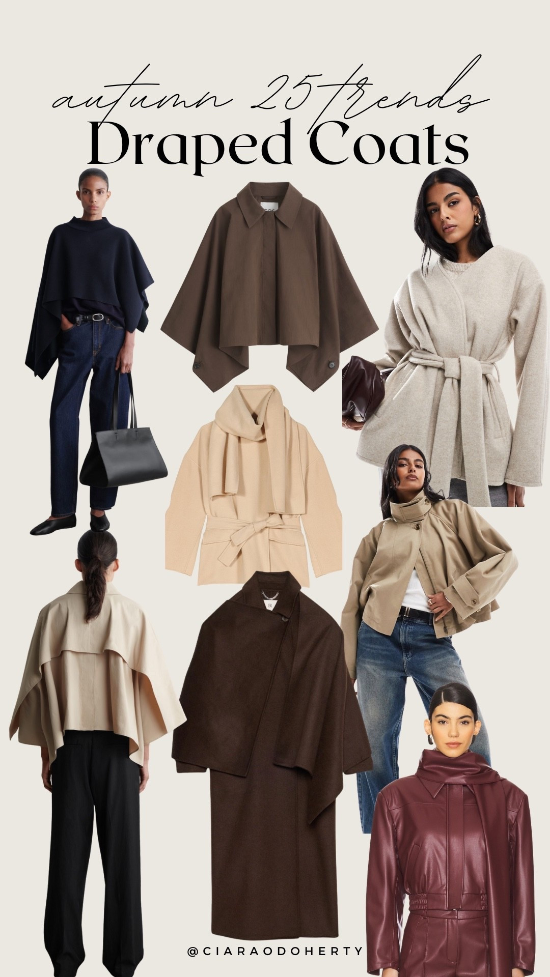 Autumn Trends: Draped coats 
Scarf coats, belted coats, draping 

#LTKireland #LTKeurope #LTKautumn