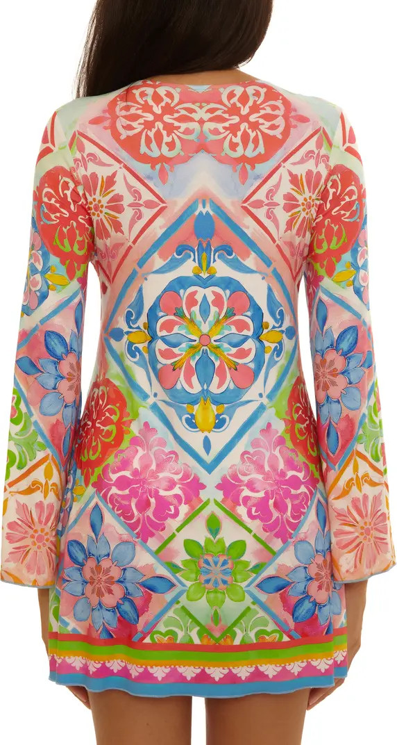 Becca Mijas Long Sleeve Knit Cover-Up Tunic | Nordstrom | Nordstrom