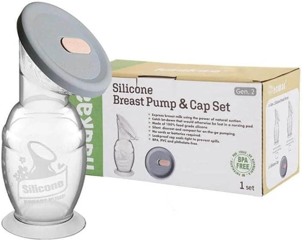 Haakaa Gen 2 Silicone Breast Pump with Suction Base and Leak-Proof Silicone Cap, 5 oz/150 ml, BPA... | Amazon (US)